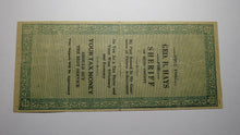 Load image into Gallery viewer, 1861 Confederate Currency Facsimile Political Advertising Note For Geo B. Hays