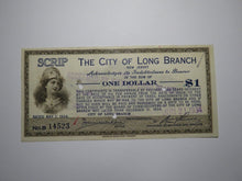 Load image into Gallery viewer, $1 1934 Long Branch New Jersey NJ Obsolete Currency Bank Note Scrip City of LB!