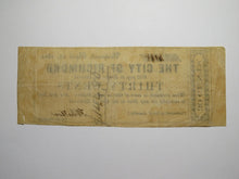 Load image into Gallery viewer, $.30 1862 Richmond Virginia Obsolete Currency Bank Note Bill City of Richmond