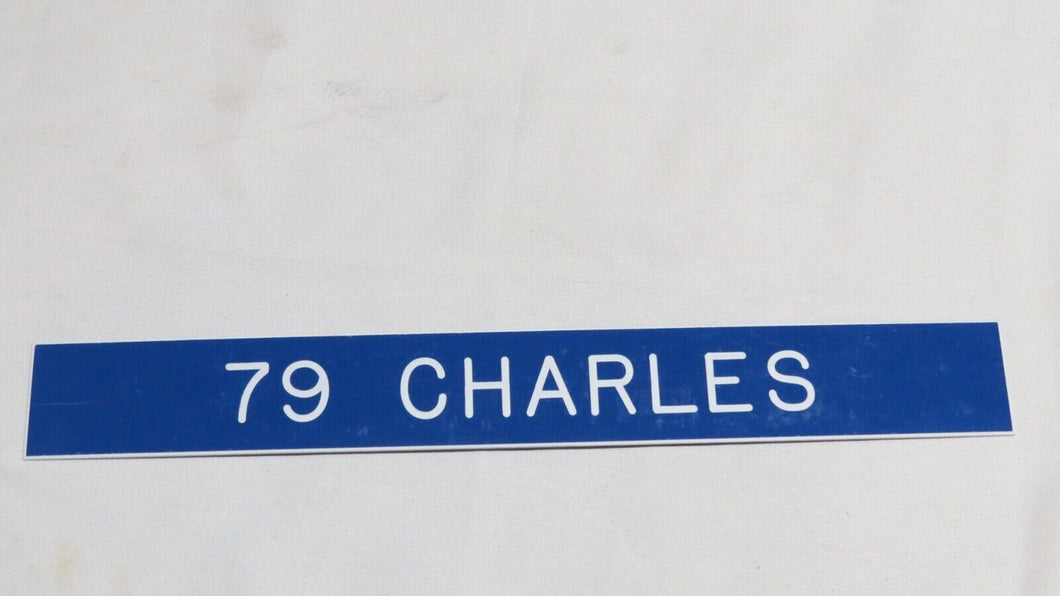1995 Charles #79 St. Louis Rams Game Used NFL Locker Room Nameplate Los Angeles