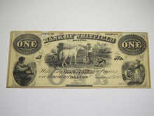 Load image into Gallery viewer, $1 1860 Dalton Georgia Obsolete Currency Note Remainder Bank of Whitfield UNC++