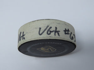2021-22 Evgenii Dadonov Vegas Golden Knights Game Used NHL Goal Puck -Amadio Ast