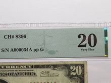 Load image into Gallery viewer, $20 1929 Barnard Kansas KS National Currency Bank Note Bill Ch #8396 VF20 PMG