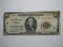 Load image into Gallery viewer, $100 1929 Cleveland Ohio National Currency Note Federal Reserve Bank Note Bill