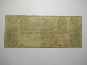 $3 1840 Brooklyn Michigan MI Obsolete Currency Bank Note Bill Jackson Merchants
