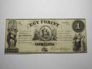 $1 18__ New York NY Obsolete Currency Bank Note Bill! Hungarian Fund Egy Forint!