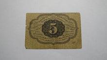 Load image into Gallery viewer, 1863 $.05 First Issue Fractional Currency Obsolete Bank Note Bill! 1st Issue!