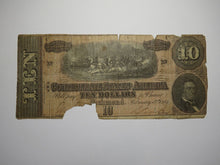 Load image into Gallery viewer, $10 1864 Richmond Virginia VA Confederate Currency Bank Note Bill T68