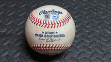 Load image into Gallery viewer, 2020 Jon Berti Miami Marlins RBI Single Game Used MLB Baseball! Travis Lakins