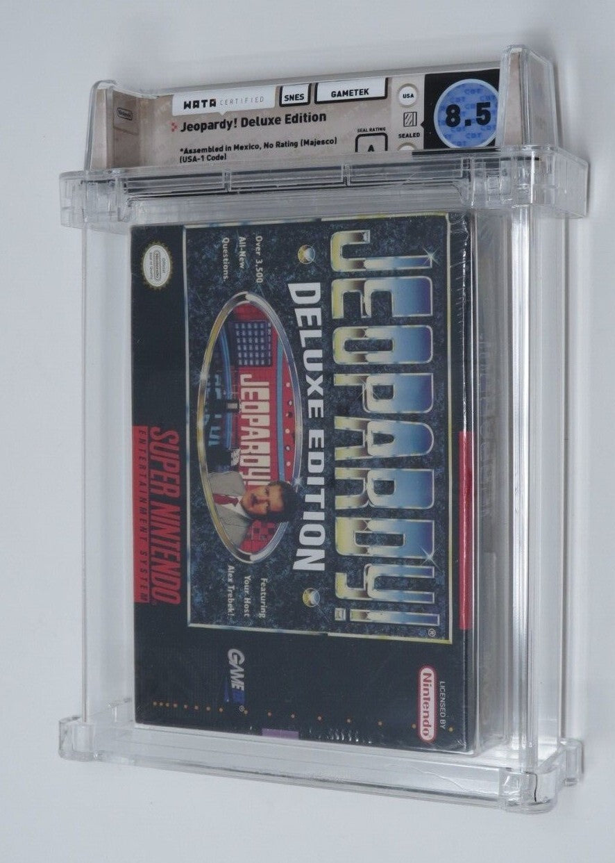 Jeopardy! Deluxe Edition Super Nintendo SNES Sealed Video Game Wata Graded 8.5 A