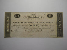 Load image into Gallery viewer, $1 181_ Hulme Ville Pennsylvania Obsolete Currency Bank Note Bucks County UNC++