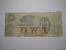 Load image into Gallery viewer, $2 1862 Charleston South Carolina Obsolete Currency Bank Note Bill Low Serial #8
