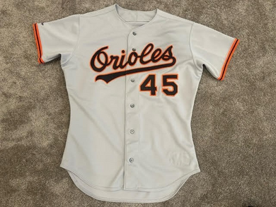 1991 Kevin Hickey Baltimore Orioles Game Used Worn MLB Baseball Jersey Rawlings