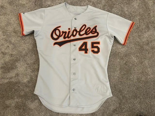 1991 Kevin Hickey Baltimore Orioles Game Used Worn MLB Baseball Jersey Rawlings