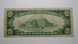 $10 1929 Avoca Pennsylvania PA National Currency Bank Note Bill! #8494 Fine+