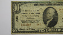 Load image into Gallery viewer, $10 1929 New London Connecticut CT National Currency Bank Note Bill #666 RARE