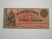 Load image into Gallery viewer, $.50 1862 Hydeville Vermont VT Obsolete Currency Bank Note Bill Remainder UNC++