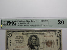 Load image into Gallery viewer, $5 1929 Woodbine New Jersey NJ National Currency Bank Note Bill Ch. #12977 VF20