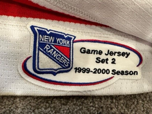 Load image into Gallery viewer, 1999-00 Jason Dawe New York Rangers Game Used Worn NHL Hockey Jersey 2000 Patch