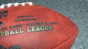 2010 Cincinnati Bengals Vs. Dallas Cowboys Hall of Fame Game Used NFL Football