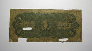 $1 1867 Macon Georgia GA Obsolete Currency Bank Note Bill Macon Brunswick RR Co.