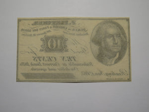 $.10 1863 Reading Boston Massachusetts Obsolete Currency Bank Note Bill Fletcher