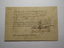 Load image into Gallery viewer, 1782 4 Pounds Connecticut Pay Table Colonial Currency Note Moseley Moseley