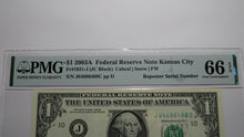 Load image into Gallery viewer, $1 2003A Repeater Serial Number Federal Reserve Currency Bank Note Bill UNC66EPQ