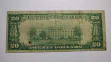 Load image into Gallery viewer, $20 1929 Hagerstown Maryland MD National Currency Bank Note Bill Ch. #1431 FINE