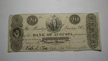 Load image into Gallery viewer, $20 18__ Augusta Georgia GA Obsolete Currency Bank Note Bill Bank of Augusta XF+
