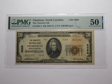 Load image into Gallery viewer, $20 1929 Charlotte North Carolina NC National Currency Bank Note Bill #5055 AU50
