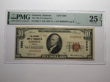 Load image into Gallery viewer, $10 1929 Garnett Kansas KS National Currency Bank Note Bill #5292 VF25EPQ PMG