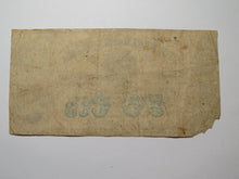Load image into Gallery viewer, $.50 1863 Montgomery Alabama AL Obsolete Currency Bank Note Bill State of AL
