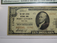 Load image into Gallery viewer, $10 1929 Port Leyden New York NY National Currency Bank Note Bill Ch #11742 VF25