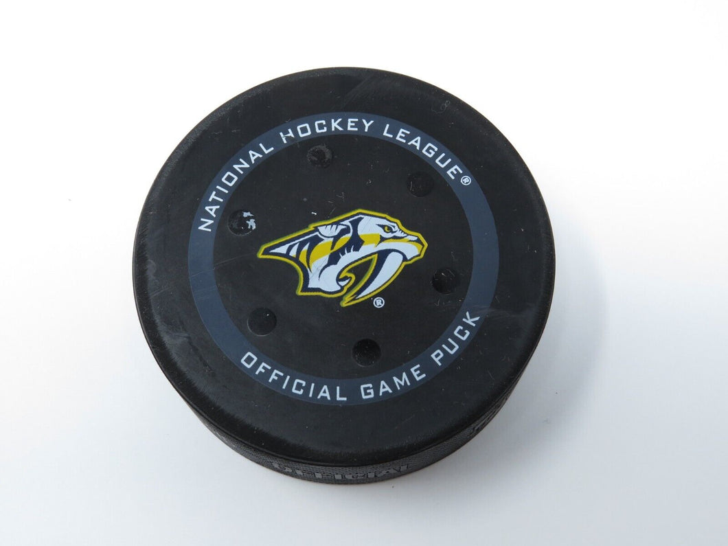 2022 Colorado Avalanche Vs. Nashville Predators Game 4 Playoff Game Used Puck