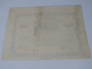 $500 1862 Confederate Bond Certificate Currency Bank Note Bill UNC 14" X 10.5"
