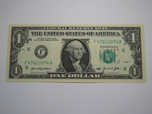 Load image into Gallery viewer, $1 2021 Radar Serial Number Federal Reserve Currency Bank Note Bill UNC 47011074