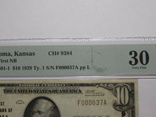 Load image into Gallery viewer, $10 1929 Natoma Kansas KS National Currency Bank Note Bill Ch. #9384 VF30 PMG