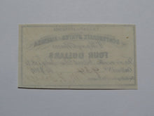Load image into Gallery viewer, $4 1861 Confederate Bond Coupon Certificate Currency Bank Note Bill UNC