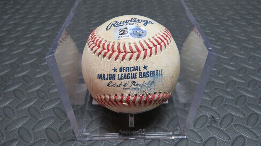 2019 Kurt Suzuki Washington Nationals Game Used Foul Baseball! Dereck Rodriguez