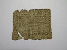Load image into Gallery viewer, 1790 One Penny Elizabeth Borough New Jersey Colonial Currency Note Bill RARE NJ!