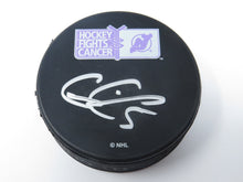 Load image into Gallery viewer, Connor Carrick Autographed Signed New Jersey Devils Hockey Fights Cancer Puck