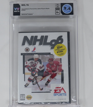 Load image into Gallery viewer, New NHL &#39;96 Hockey Sega Genesis Factory Sealed Video Game Wata Graded 9.6 B+