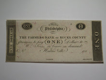 Load image into Gallery viewer, $1 181_ Hulme Ville Pennsylvania Obsolete Currency Bank Note Philadelphia UNC++