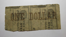 Load image into Gallery viewer, $1 1861 Raleigh North Carolina Obsolete Currency Bank Note Bill State of NC