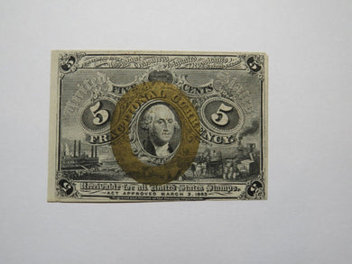 1863 $.05 Second Issue Fractional Currency Obsolete Bank Note Bill 2nd AU USA