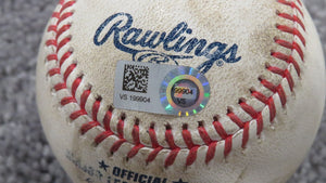 2020 Cole Sulser Baltimore Orioles Strikeout Game Used Baseball! Jose Peraza