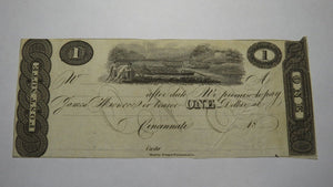 $1 18__ Cincinnati Ohio OH Obsolete Currency Bank Note Bill Remainder!  Piatt Co