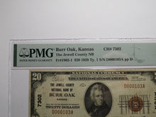 Load image into Gallery viewer, $20 1929 Burr Oak Kansas KS National Currency Bank Note Bill Ch. #7302 VF25 PMG