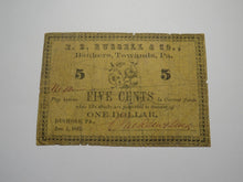 Load image into Gallery viewer, $.05 1862 Dushore Pennsylvania Obsolete Currency Bank Note Bill -Towanda PA